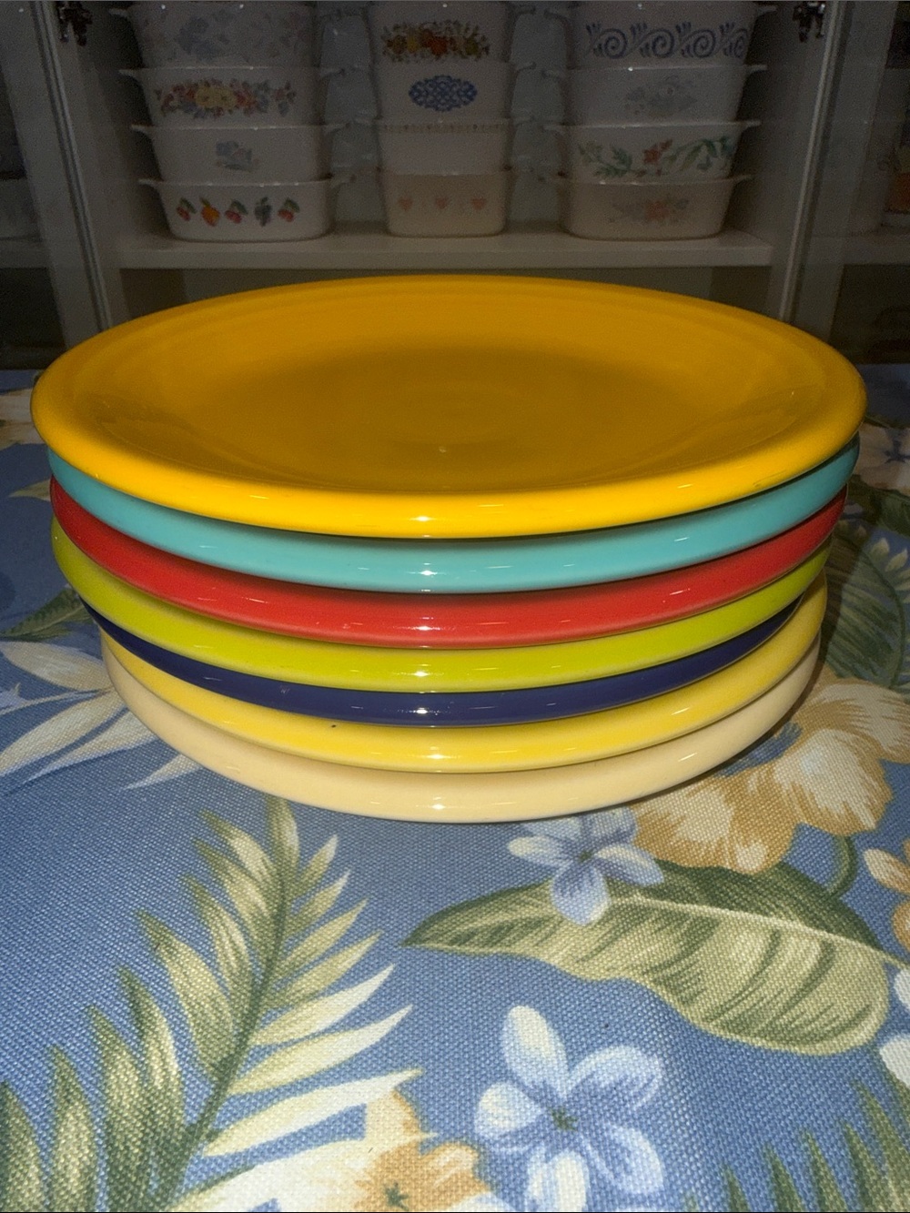 Fiesta Set of Seven 7 1/4 inch plates